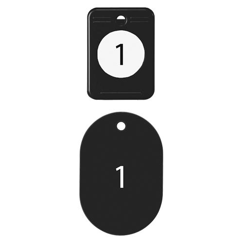 オープン クロークチケット　　１〜２０　黒 BF-150-BK