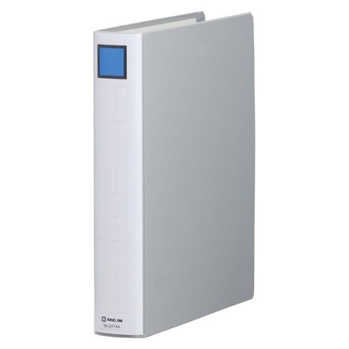 キングジム キングファイルＳＤＤＥ　Ａ４Ｓ　グレー 2474Aクレ