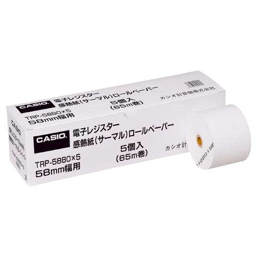 カシオ 感熱紙ロールペーパー TRP-5880X5