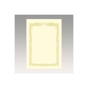 タカ印 ＯＡ賞状用紙　クリーム　Ａ４判横10-1068