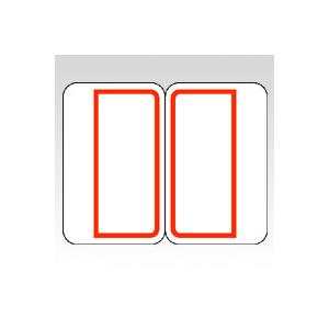 ニチバン  マイタックインデックス　赤 枠ML-132R アカワク