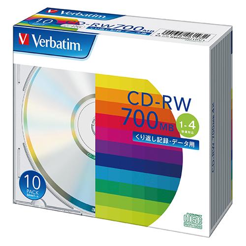 バーベイタムＰＣ　ＤＡＴＡ用　ＣＤ−ＲＷSW80QU10V1