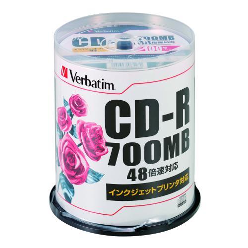 バーベイタムＣＤ−Ｒ　ＰＣ／ＤＡＴＡ用　４８倍速SR80PP100