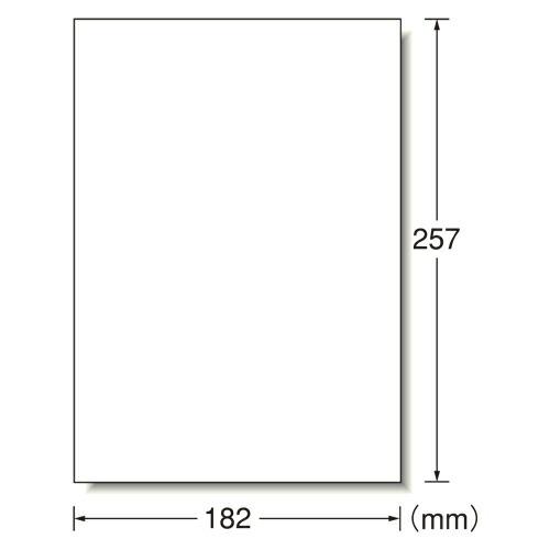 エーワン マルチプリンタラベルB5ノーカット （28408）