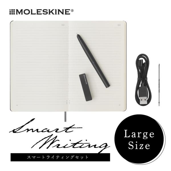 【MOLESKINE　モレスキン】 スマートライティングセット　ラージ ノートブック