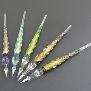 Tommasi トマージ ガラスペン ゴールドリーフ