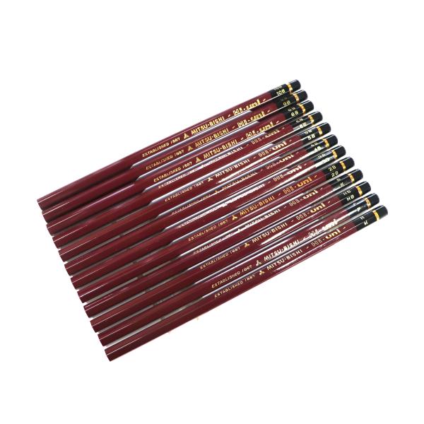 三菱鉛筆 ハイユニ 12硬度 H F HB B 2B 3B 4B 5B 6B 8B 9B10B 12...