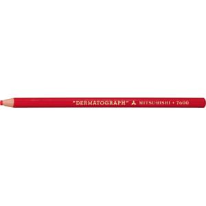 三菱鉛筆 色鉛筆 油性ダーマットグラフ 赤｜stationery-shimasp