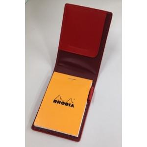 ロディアメモカバー11 レッド [ブロックロディア5ミリ方眼メモ用紙付]