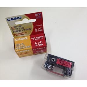 カシオＣＤ-Ｒ タイトルプリンター専用インクリボン レッド TR-18RD