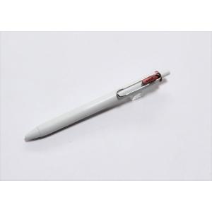 三菱鉛筆 ユニボールワン  少し大人っぽい色合いの  0.5ミリ UMN-S-05 白軸 焼りんご色｜stationery-shimasp