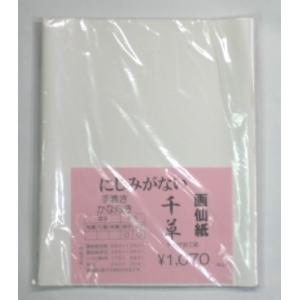 画仙紙 半切 手漉 漢字用 白香箋 書き試し用 10枚 : 文具のしまSP