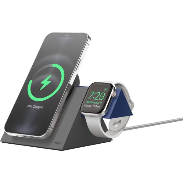 elago MagSafe 充電器 Apple Watch 磁気充電ケーブル 対応 スタンド トレー...
