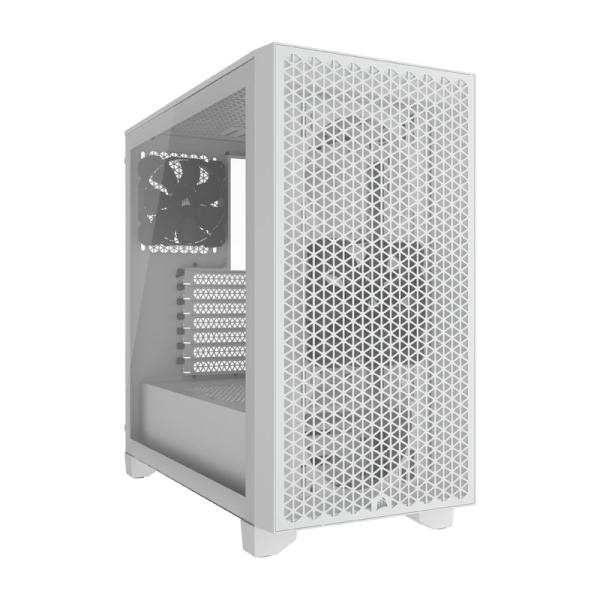 CORSAIR 3000D TG AIRFLOW White 120mmファン 2基搭載 ミドルタワ...