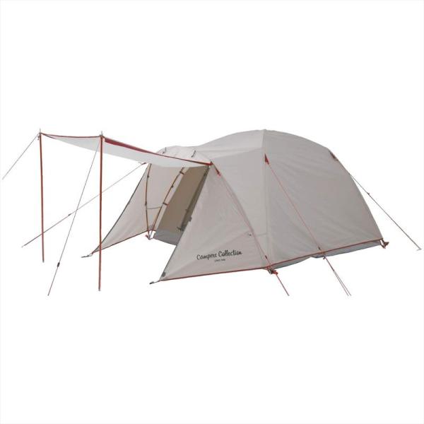 キャンパーズコレクション 山善 テント キャンプ アウトドア 3人用 広くて快適 タープ機能を装備 ...