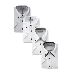 ドレスコード101 ワイシャツ 半袖 5枚セット ビジネスシーンにぴったり 半袖シャツ 形態安定 クールビズ Yシャツ カッターシャツ メン｜stationeryfactory