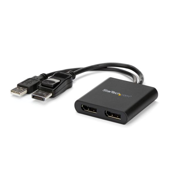 StarTech.com DisplayPort - 2x DisplayPort マルチモニタース...