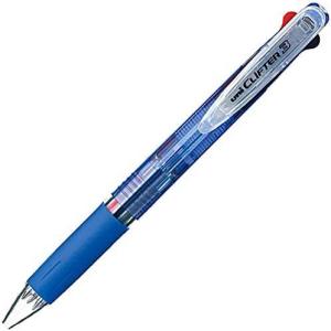 三菱鉛筆３色ボールペン　クリフター　透明青SE3304T.33