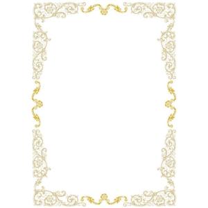 マルアイ賞状・認定用紙　Ａ４　金箔　ＦＳＣGP-SHA402　１０枚入り