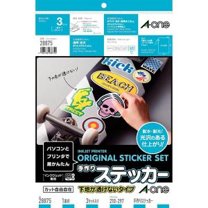 エーワン手作りステッカー 下地が透けないタイプ28875
