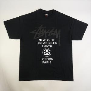 STUSSY ステューシー World Tour Tee Tシャツ 黒 Size 【L】 【新古品・未使用品】 20763930｜stay246