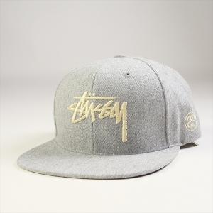 STUSSY ステューシー STOCK MELTON CAP キャップ 灰 Size 【フリー】 【新古品・未使用品】 20776181｜stay246