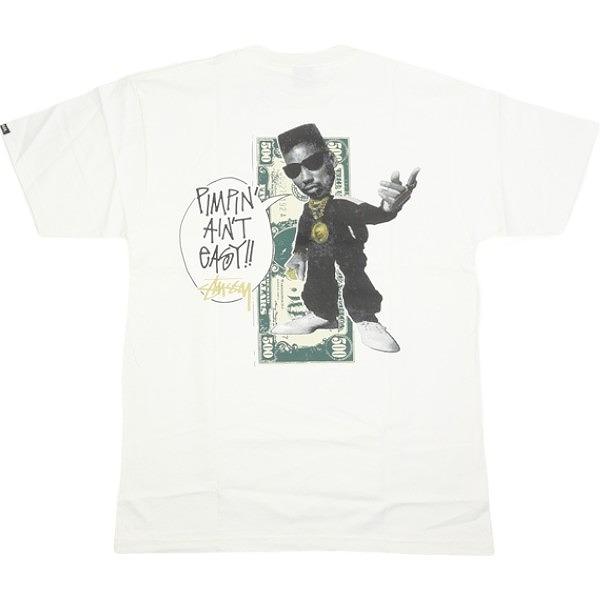 STUSSY ステューシー CUSTOMADE CM PIMPIN TEE Tシャツ 白 Size ...