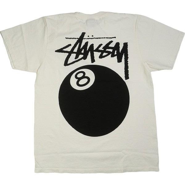 STUSSY ステューシー 24SS 8 BALL TEE PIGMENT DYED White T...