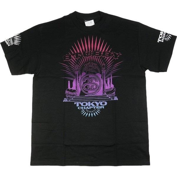 STUSSY ステューシー 原宿チャプト10周年 TKY TEE Black Tシャツ 黒 Size...