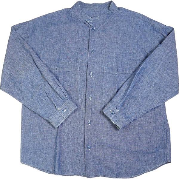 TENDERLOIN テンダーロイン STAND SHT CHAMBRAY L/S 長袖シャツ 青 ...