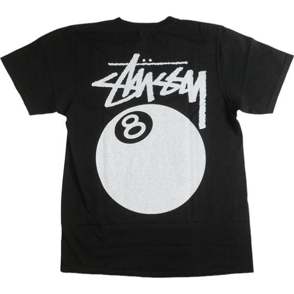 STUSSY 24SS 8 BALL TEE PIGMENT DYED Black Tシャツ 黒 S...