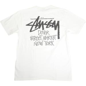 STUSSY ステューシー ×DOVER STREET MARKET 23AW STOCK DSM NEW YORK WHITE TEE Tシャツ 白 Size 【XL】 【新古品・未使用品】 20808534