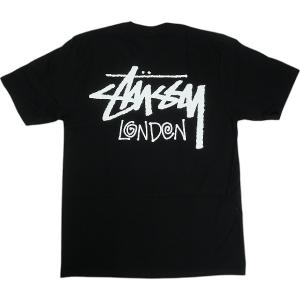 STUSSY ステューシー 25SS STOCK LONDON TEE BLACK ロンドン限定Tシャツ 黒 Size 【XL】 【新古品・未使用品】 20820670