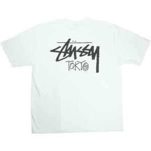 STUSSY ステューシー 25SS STOCK TOKYO TEE WHITE 東京限定Tシャツ 白 Size 【XL】 【中古品-ほぼ新品】 20820906