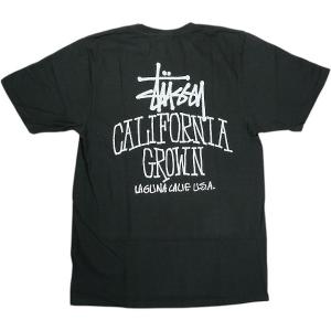 STUSSY ステューシー 25SS CALI GROWN TEE PIGMENT DYED Faded Black Tシャツ 黒 Size 【S】 【新古品・未使用品】 20823906