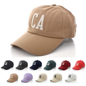 キャップ 帽子 CAマーク 6パネル ベースボールキャップ ローキャップ カーブドバイザー カリフォルニア 綿 メンズ レディース サイズ調整可能｜stay