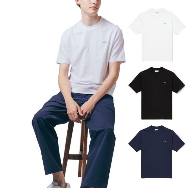 ラコステ Lacoste Tシャツ アウトラインクロッククルーネックTシャツ TH5582-99 メ...