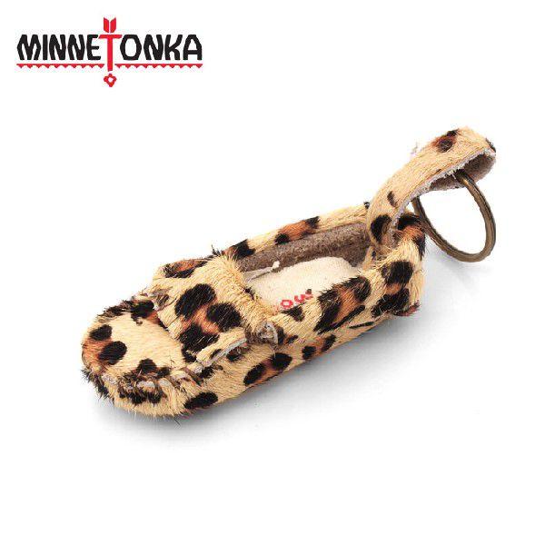 ミネトンカ MINNETONKA 靴 シューズ ミニチュア レオパード モカシン キーホルダー 13...