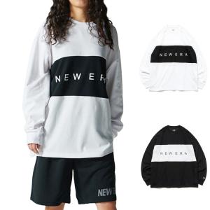 ニューエラ new era NEWERA Tシャツ 長袖 オーバーサイズド パフォーマンス Tシャツ Performance Apparel LS OS PF TEE Panel Logo 14121996 14121997｜stay