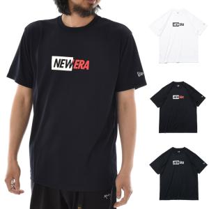 ニューエラ new era NEWERA Tシャツ 半袖 テック Tシャツ スプリットロゴ ハーフロゴ 14121953 14121954 14121955 メンズ 吸汗 速乾 UVカット 紫外線カット｜stay