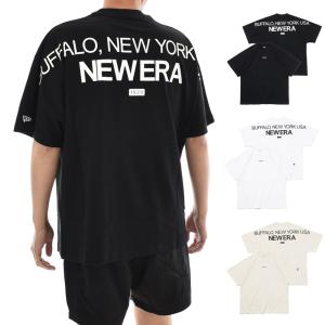 ニューエラ new era NEWERA Tシャツ 半袖 オーバーサイズド ドロップショルダー Tシャツ SS OS CT DST BIRTHPLACE 14121871 14121872 14121873 メンズ ロゴ 黒｜stay