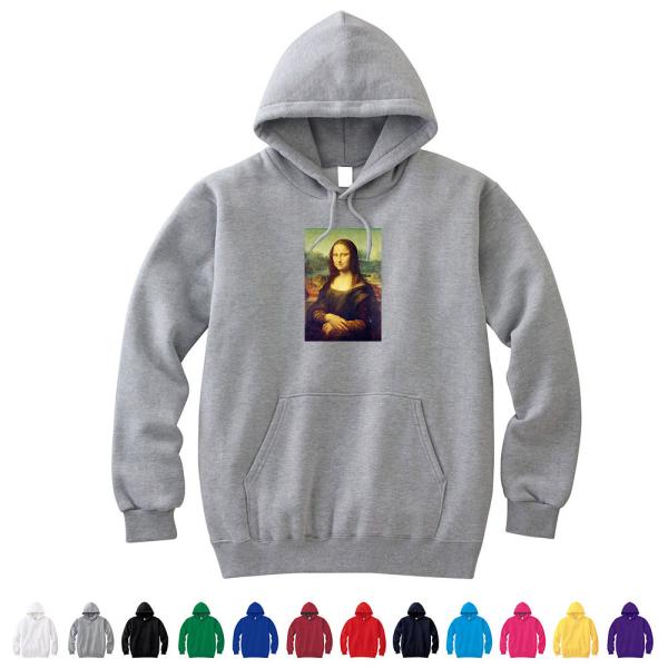 【スモールアートパーカー】モナリザ パーカー カラー レオナルドダヴィンチ ライフ イズ アート メ...
