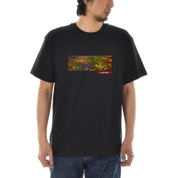 【半袖 アートTシャツ】モネ Tシャツ 睡蓮 スイレン ライフ イズ アート 半袖 メンズ レディー...