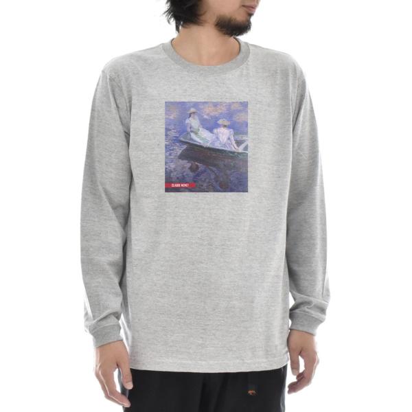 モネ Tシャツ 舟遊び ライフ イズ アート 長袖 ロングスリーブ ロンT メンズ レディース クロ...