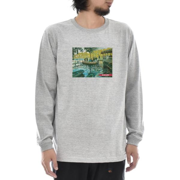 モネ Tシャツ ラ・グルヌイエール ライフ イズ アート 長袖 ロングスリーブ ロンT メンズ レデ...