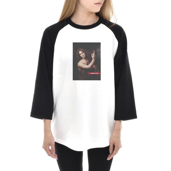 レオナルドダヴィンチ Tシャツ 洗礼者ヨハネ ライフ イズ アート 7分袖 ラグランスリーブ メンズ...