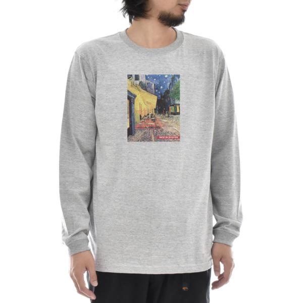 ゴッホ Tシャツ 夜のカフェテラス フィンセント ファン ライフ イズ アート 長袖 ロングスリーブ...