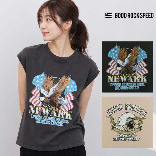 グッドロックスピード GOOD ROCK SPEED イーグル グラフィック スリーブレス Tシャツ...