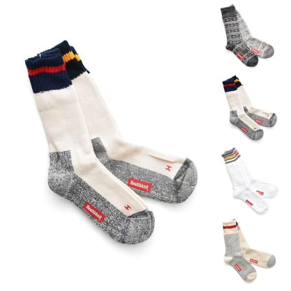 ヘルスニット Healthknit ソックス 靴下 クルーソックス 2P 191-3677 191-...