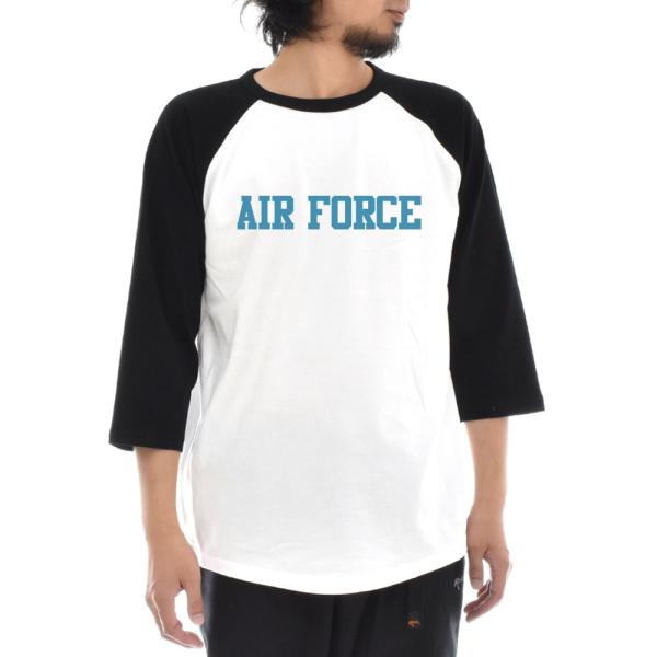 AIR FORCE Tシャツ ラグラン 七分 七分袖 3/4 メンズ レディース ティーシャツ US...